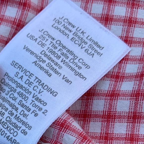 Secret Wash Shirting J. Crew Classic Red/White Button Long Sleeve Men’s Shirt - Picture 11 of 13